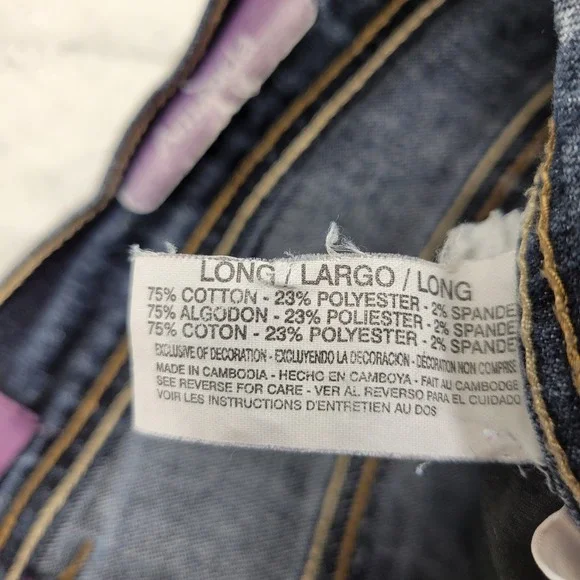 Gloria Vanderbilt Amanda creased‎ blue jeans size 12 Long - Picture 6 of 7